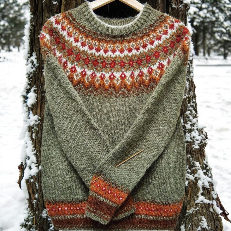 Pamy™ | Vintage Islandsk Jacquardstrik