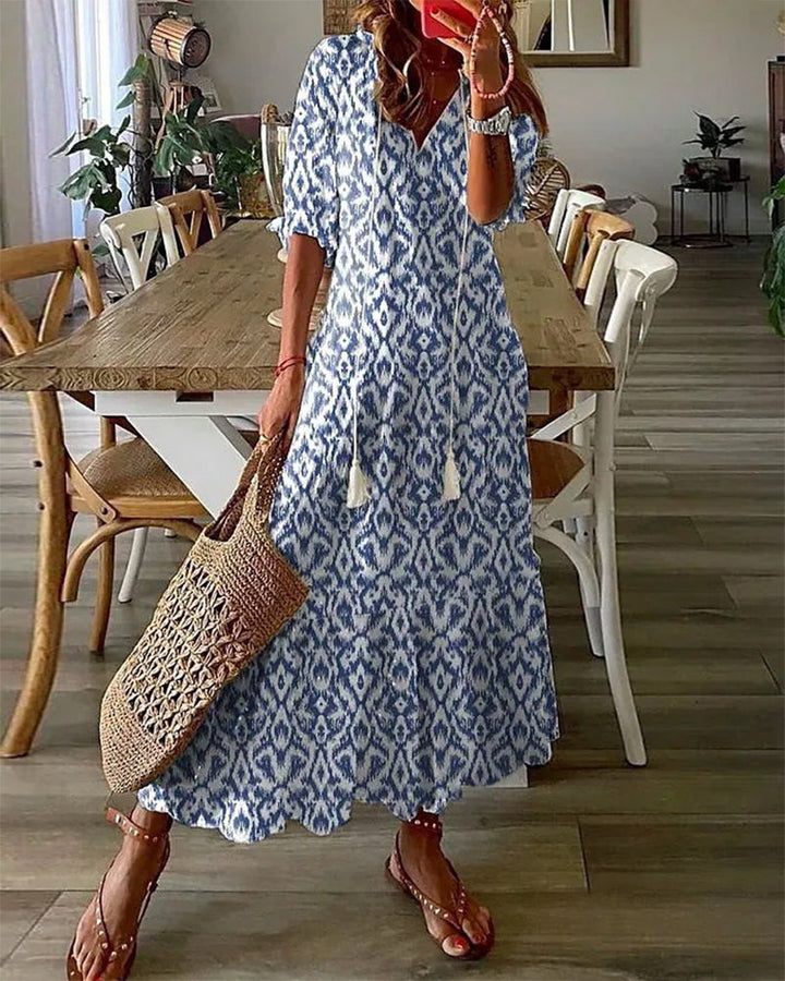 Vilma™ | Boheme Sommerkjole med Behageligt Snit