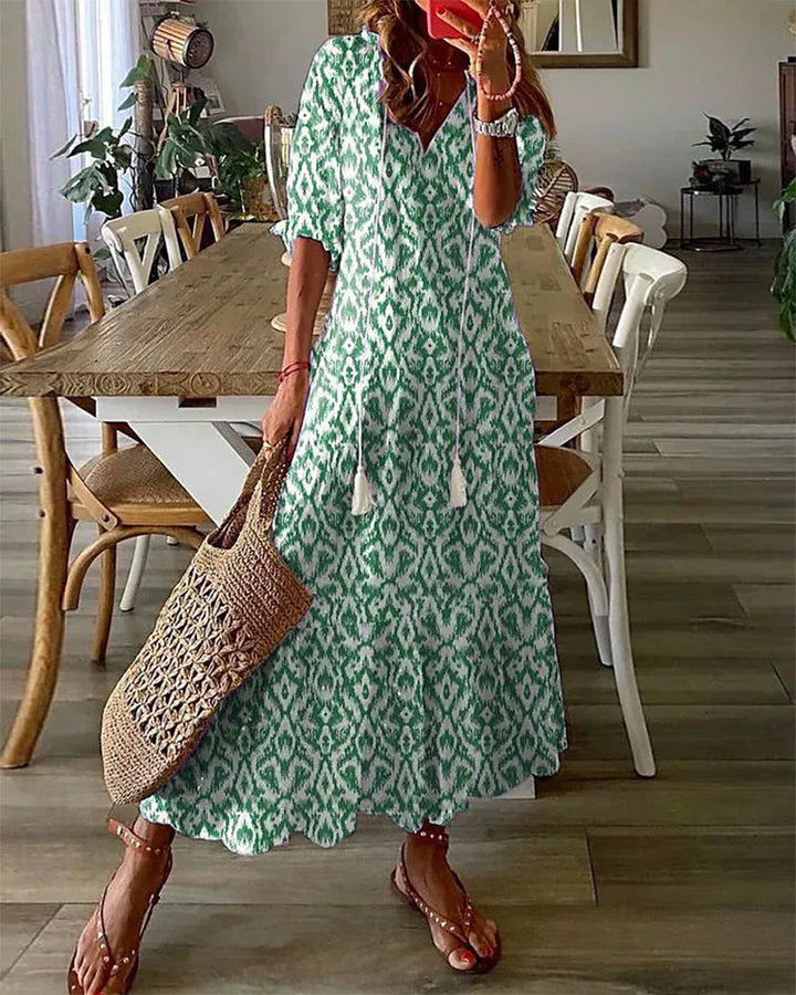 Vilma™ | Boheme Sommerkjole med Behageligt Snit
