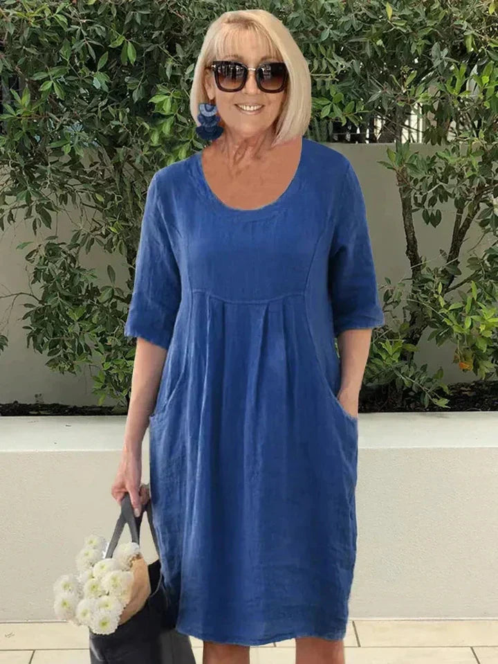 Julie™ | Løs Kjole med Lommer