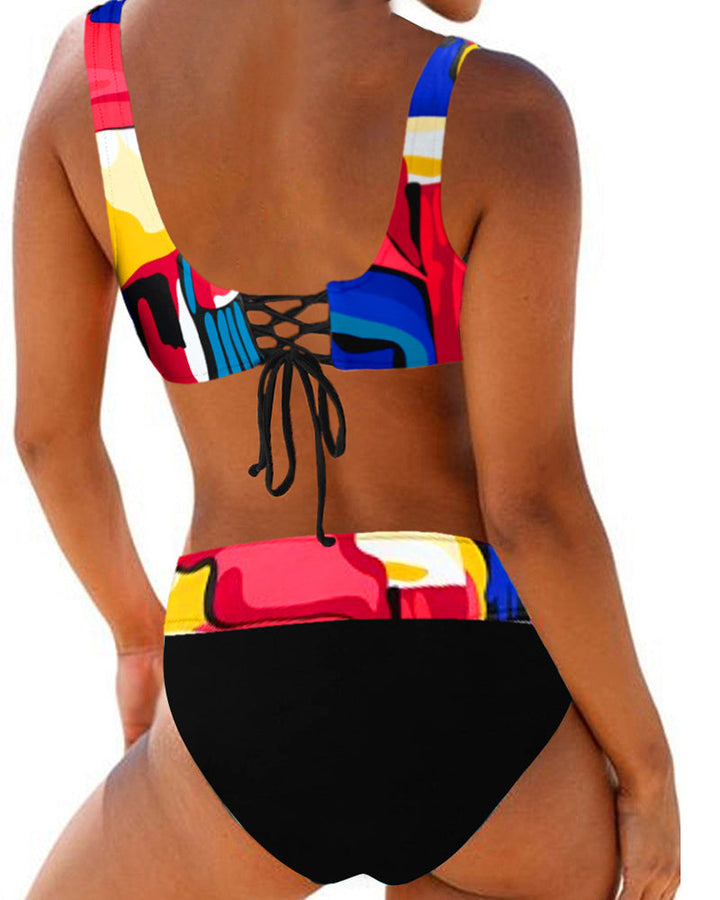 Earle™ | Farverig Bikinibadedragt
