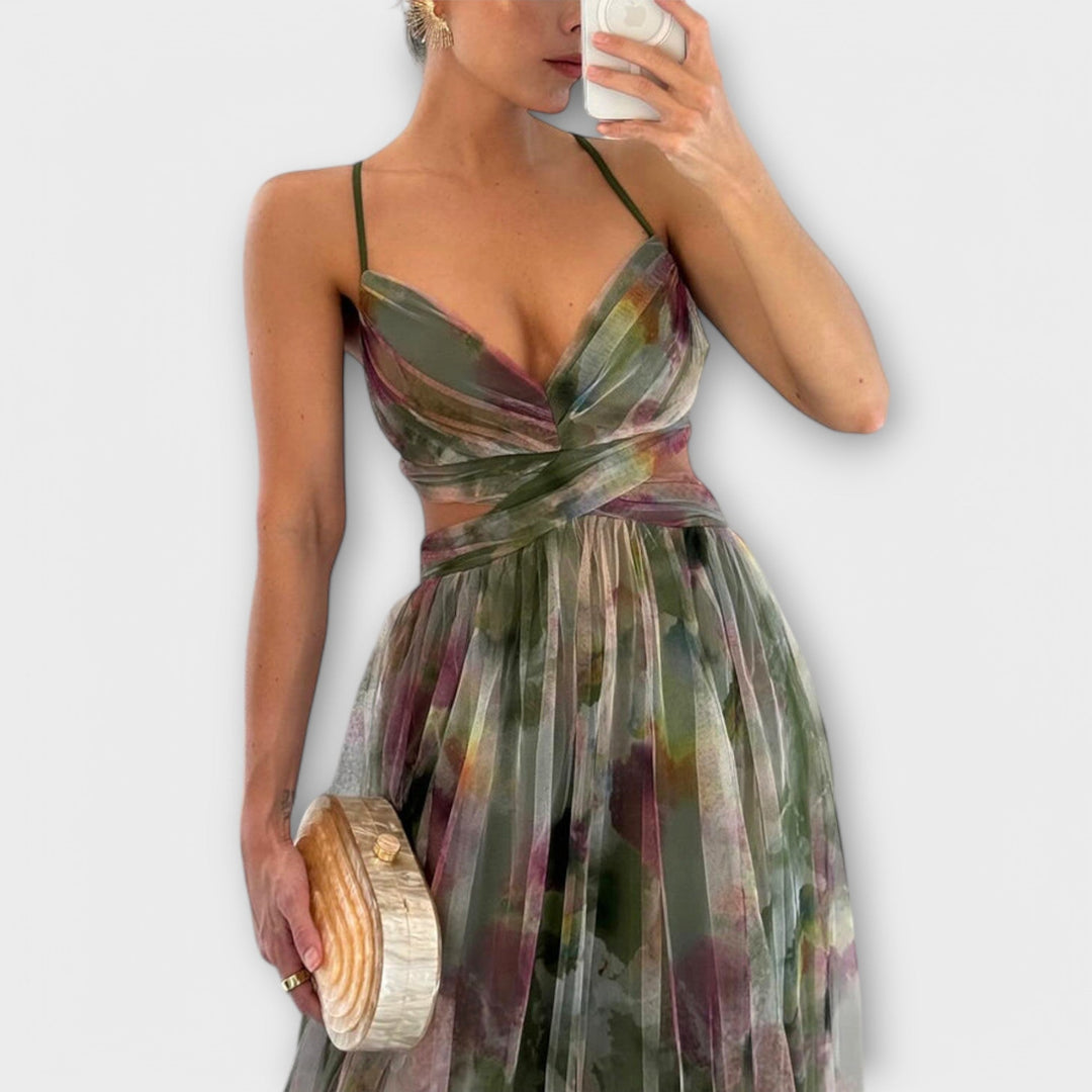Annai™ | Elegant Mesh Maxikjole