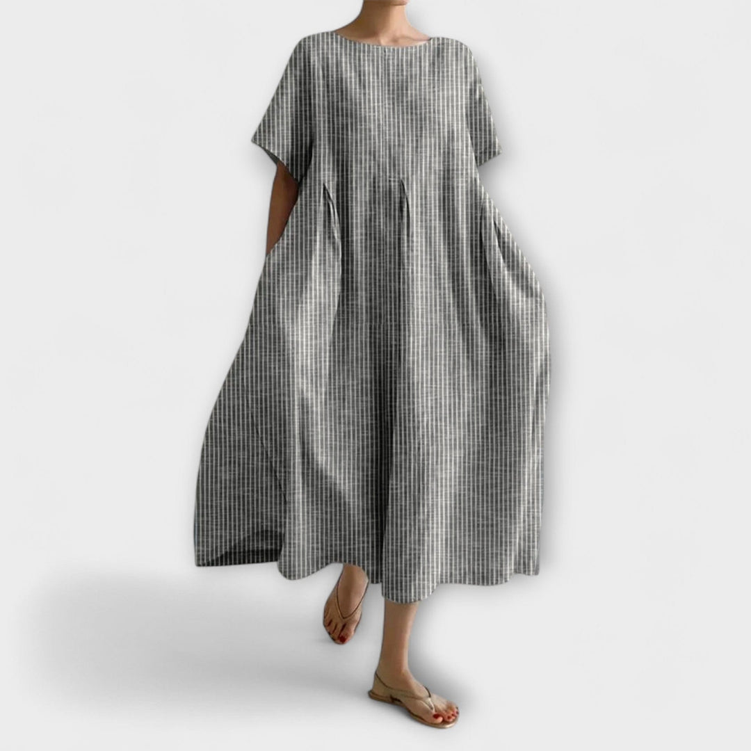 Ida™ | Letvægts Maxi Kjole med Blomsterprint