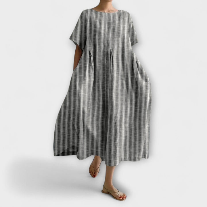 Ida™ | Letvægts Maxi Kjole med Blomsterprint
