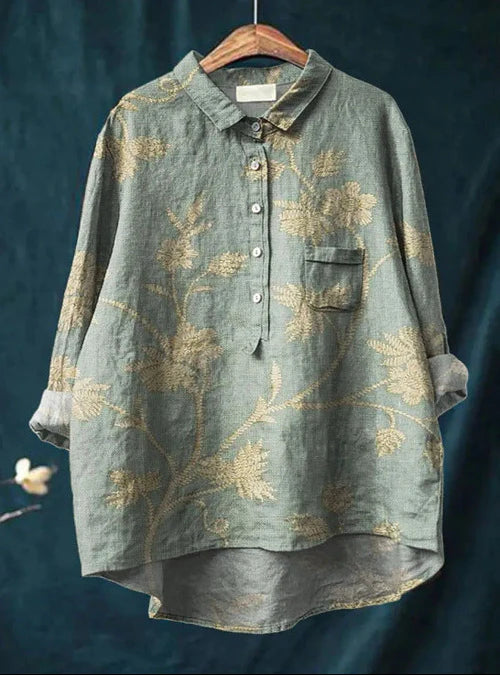 Yrsa™ | Klassisk Blomstret Bluse