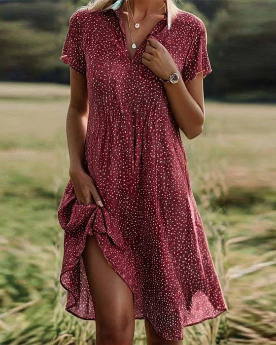 Hilda™ | Casual Blomstret Kravekjole