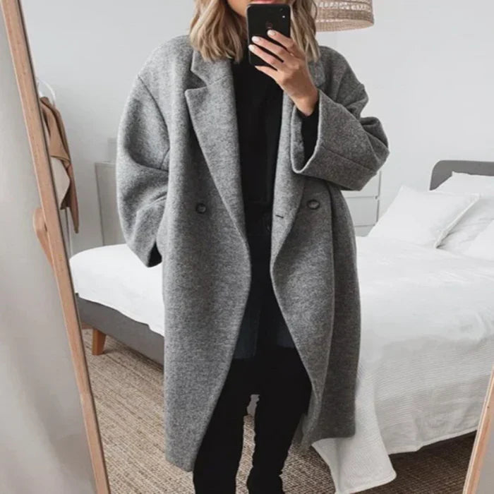 Lyra™ | Elegant Uld Trenchcoat