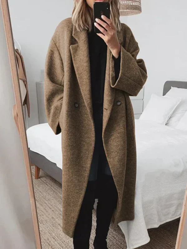 Lyra™ | Elegant Uld Trenchcoat
