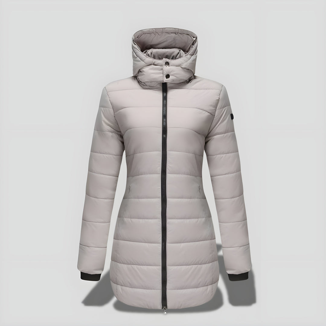 Rikke™ | Elegant Lang Varm Efterårs/Vinterfrakke