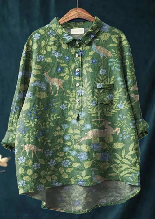 Yrsa™ | Klassisk Blomstret Bluse