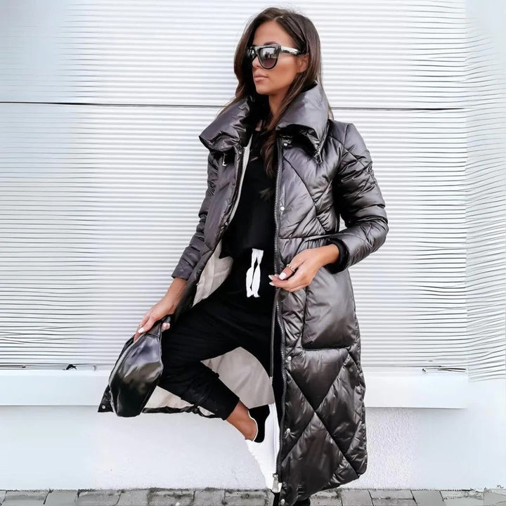 Thalia™ | Elegant Langærmet Uldfrakke