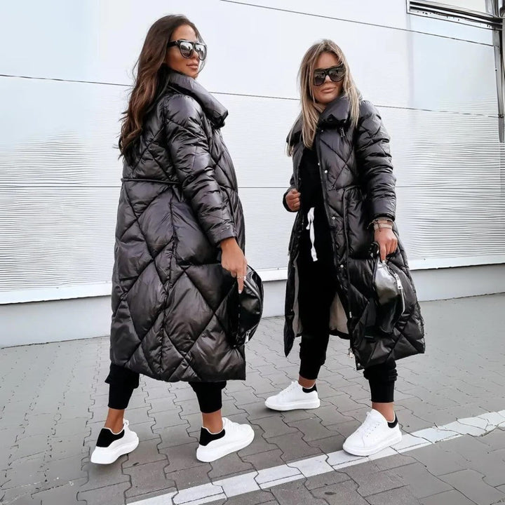 Thalia™ | Elegant Langærmet Uldfrakke