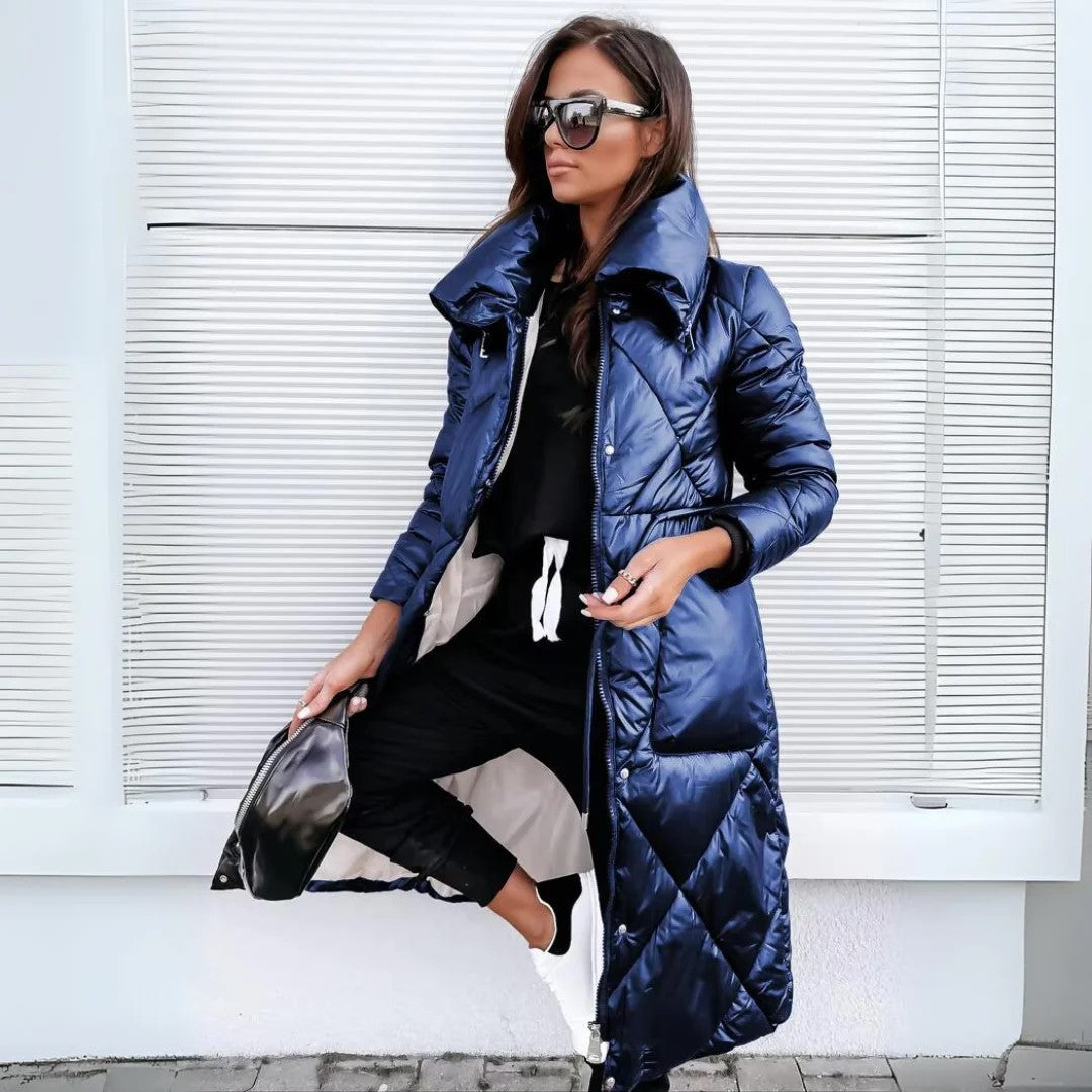 Thalia™ | Elegant Langærmet Uldfrakke