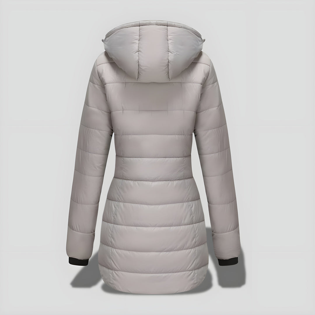 Rikke™ | Elegant Lang Varm Efterårs/Vinterfrakke