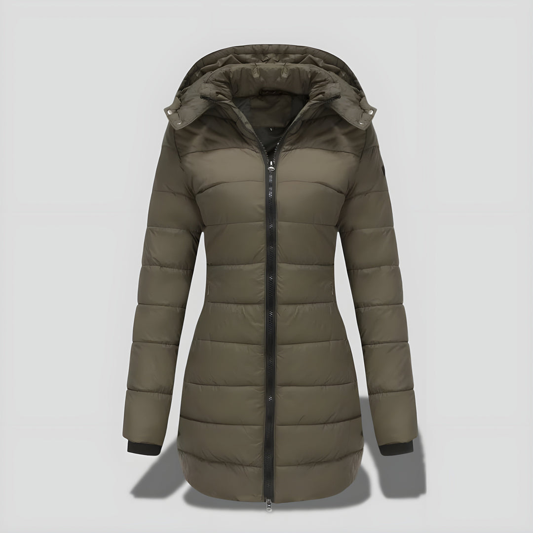 Rikke™ | Elegant Lang Varm Efterårs/Vinterfrakke