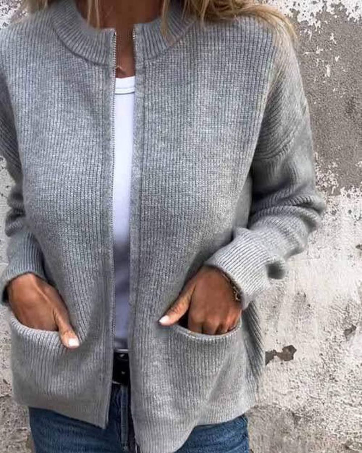 Freja™ | Bomuldsstrikket Cardigan