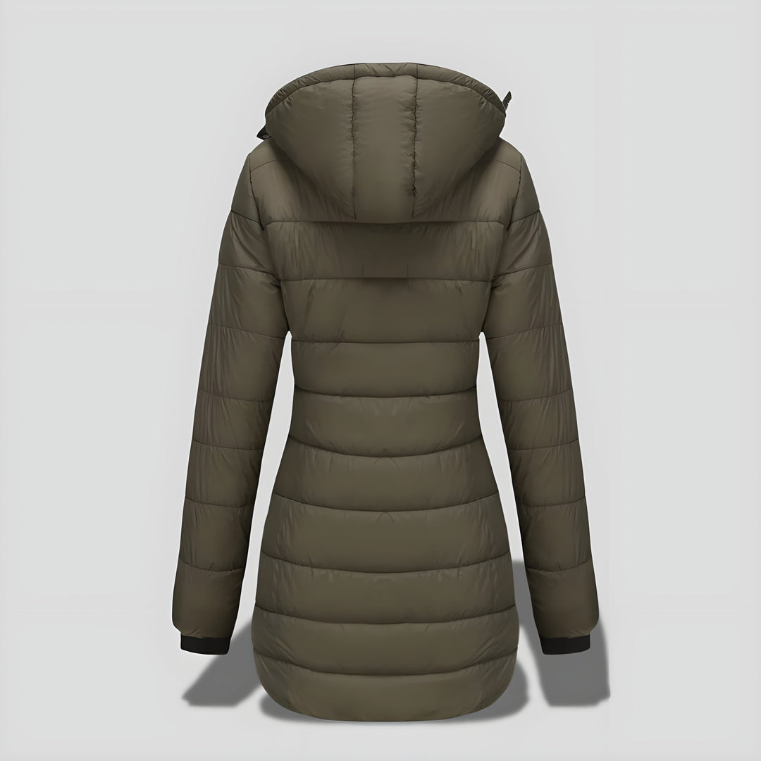 Rikke™ | Elegant Lang Varm Efterårs/Vinterfrakke
