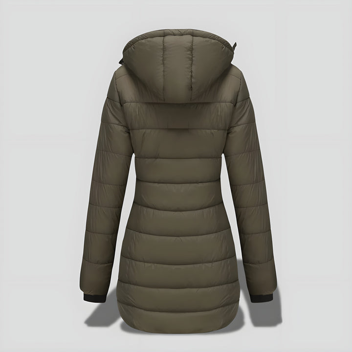 Rikke™ | Elegant Lang Varm Efterårs/Vinterfrakke