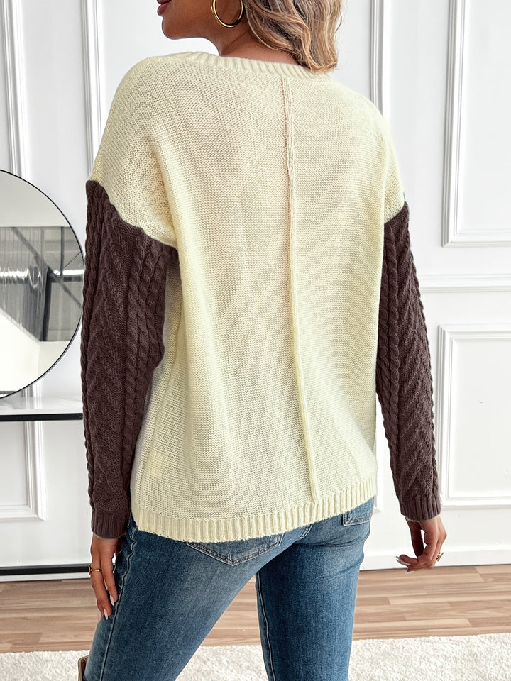 Sofie™ | Elegant To-farvet Turtleneck Sweater