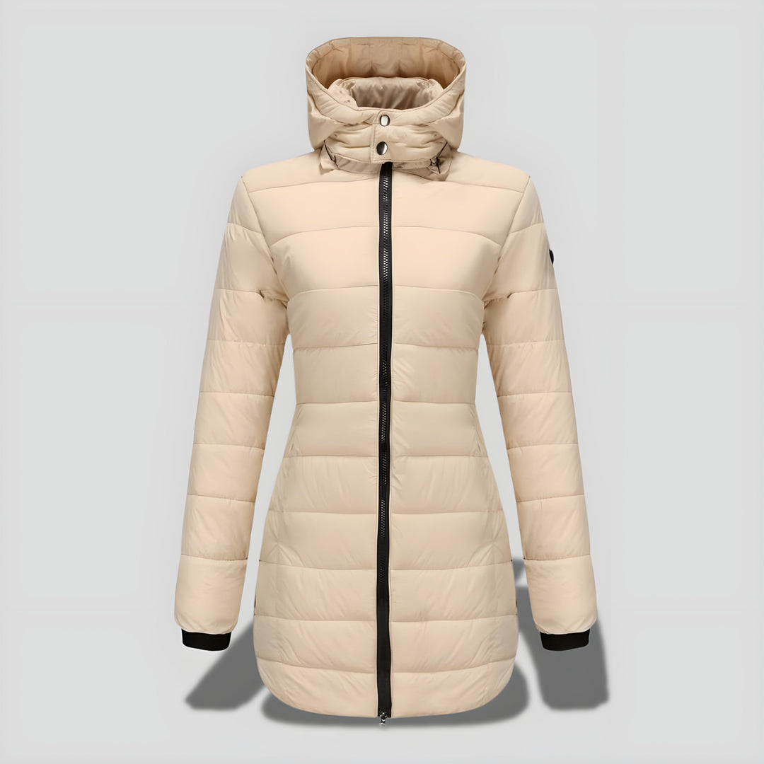 Rikke™ | Elegant Lang Varm Efterårs/Vinterfrakke