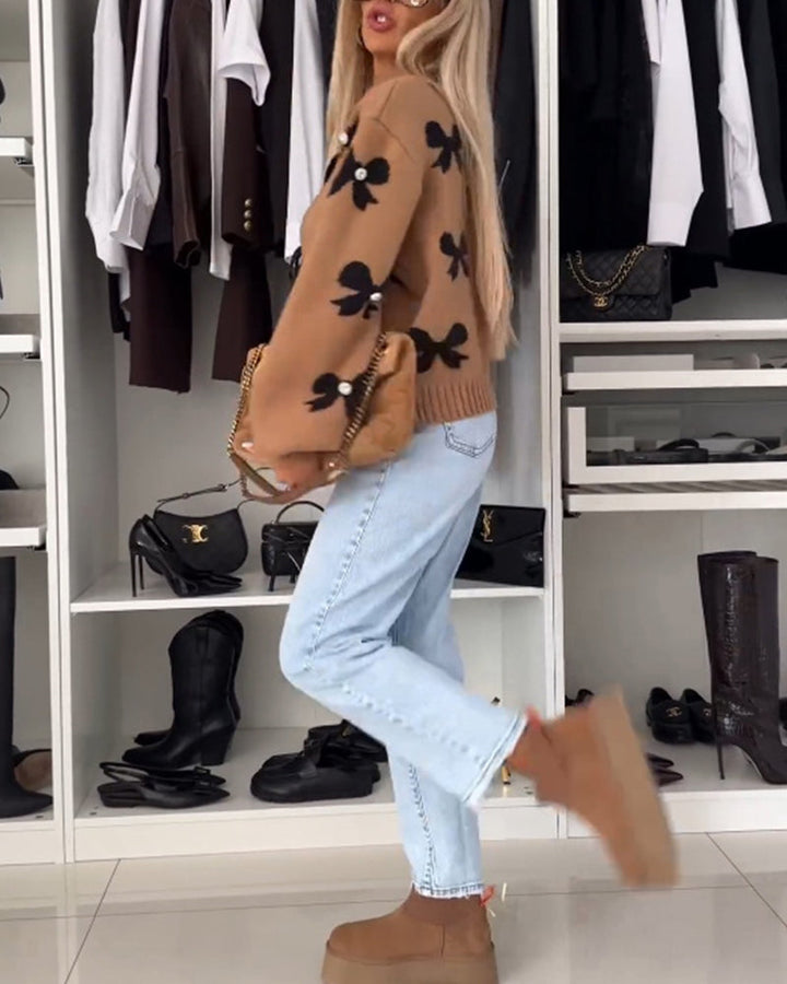 Mathilde™ | Stilfuld Varm Striktrøje
