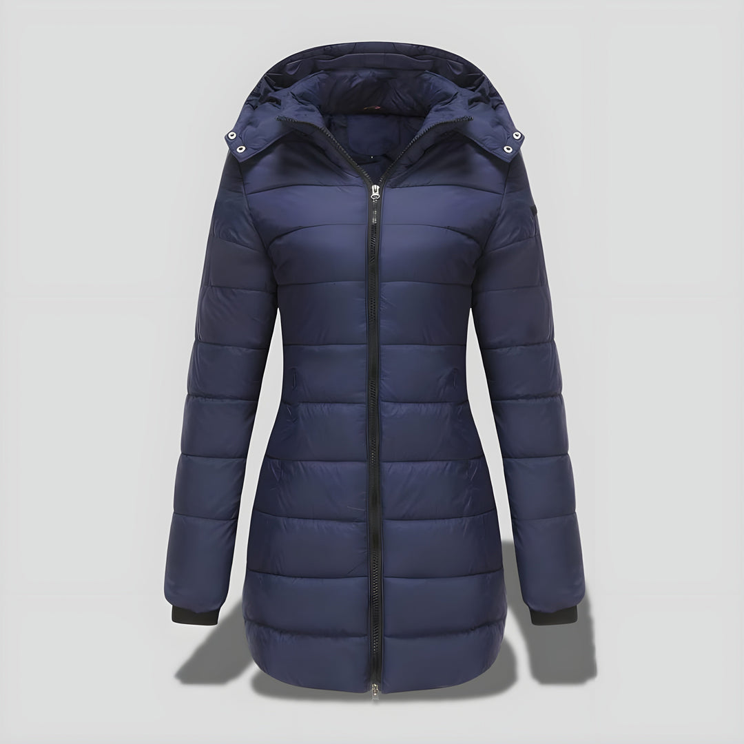 Rikke™ | Elegant Lang Varm Efterårs/Vinterfrakke