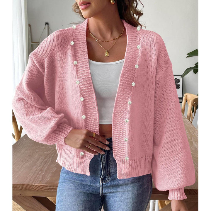 Tyra | Løs Sweater med Perlebroderi
