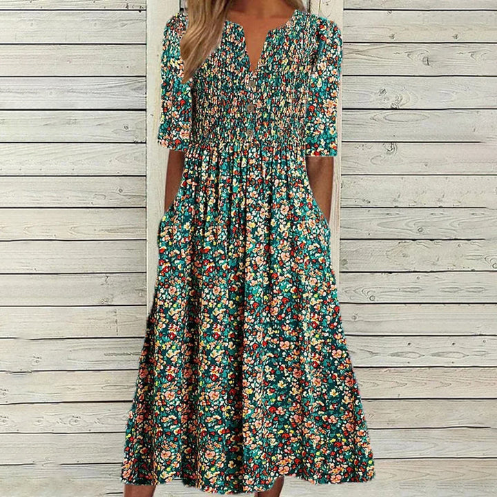 Sigrid™ | Blomstrende Vintagekjole