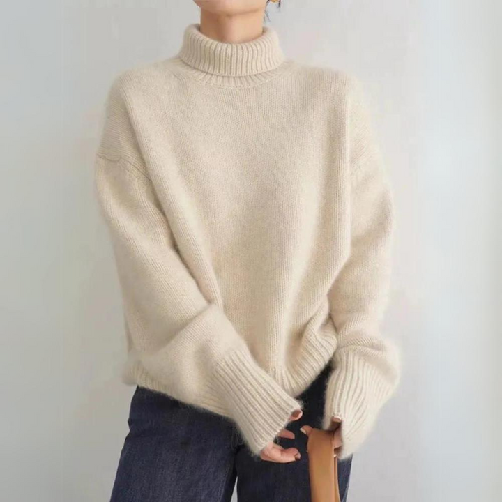 Agnes™ | Komfortabel Rullekrave Sweater