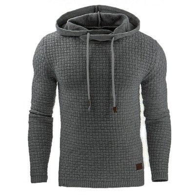Claus | Herre Hoodie med Struktur og Justerbar Hætte