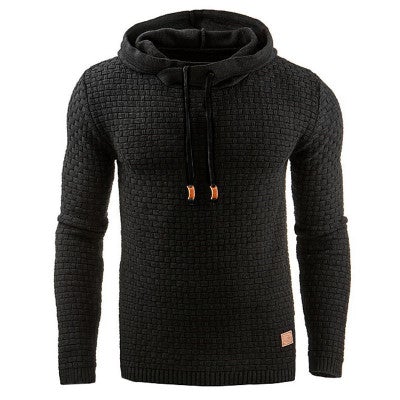 Claus | Herre Hoodie med Struktur og Justerbar Hætte