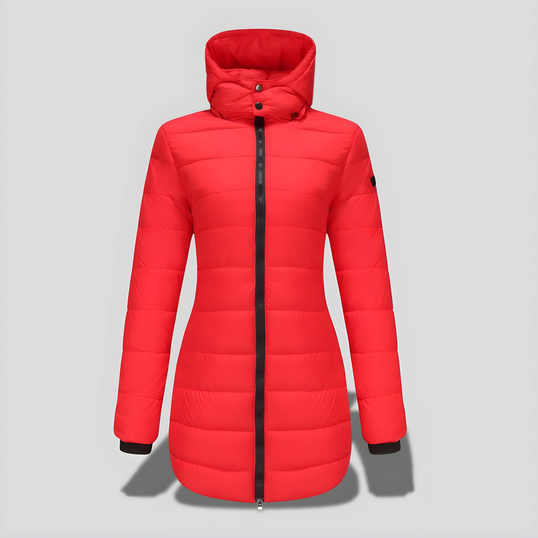 Rikke™ | Elegant Lang Varm Efterårs/Vinterfrakke