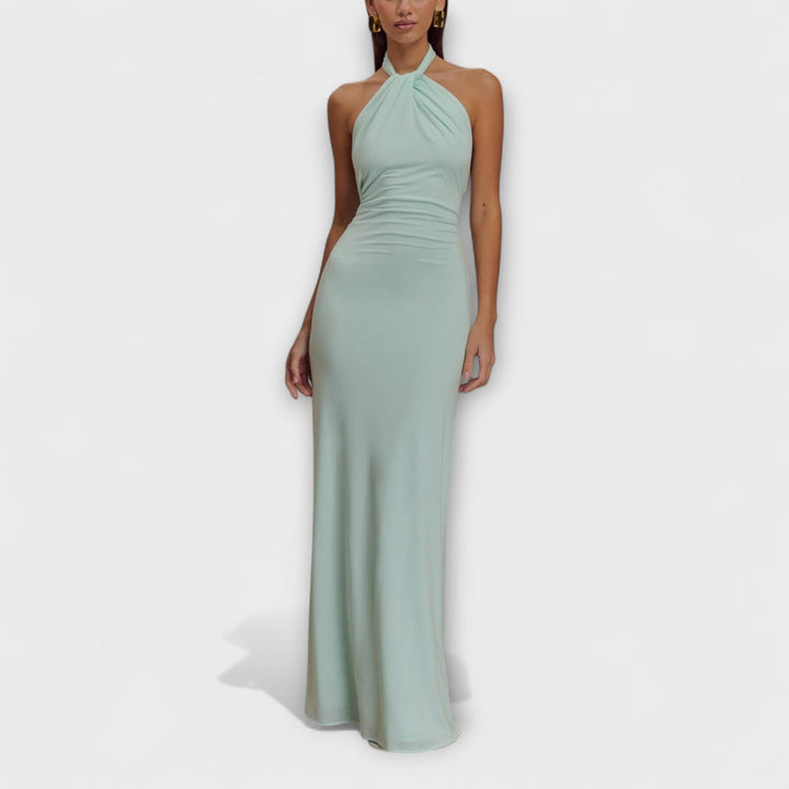 Anna™ | Slinky Halter Maxi Kjole