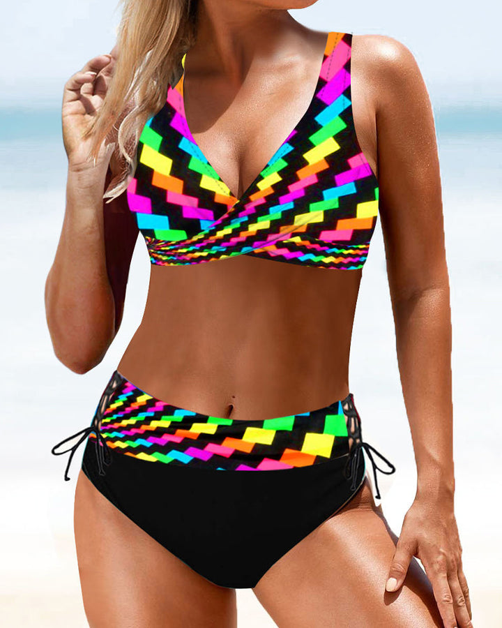Earle™ | Farverig Bikinibadedragt