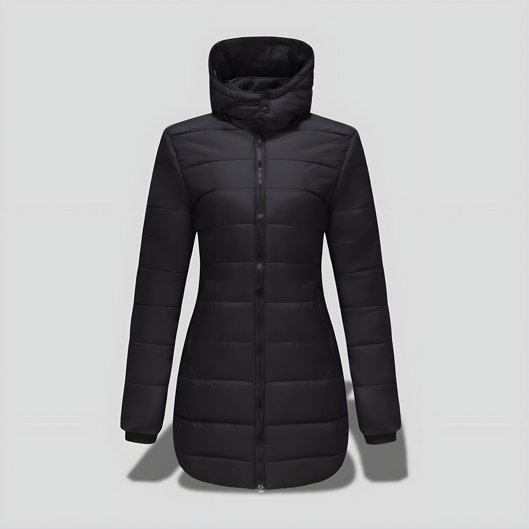 Rikke™ | Elegant Lang Varm Efterårs/Vinterfrakke