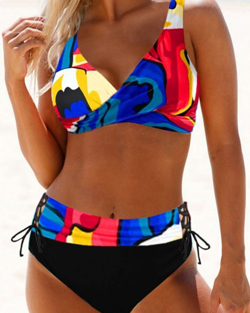 Earle™ | Farverig Bikinibadedragt