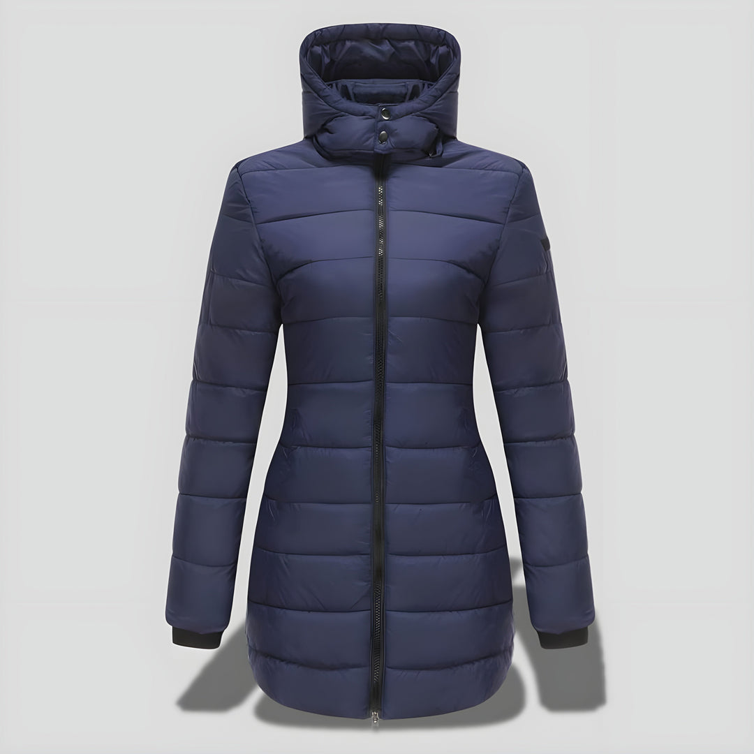 Rikke™ | Elegant Lang Varm Efterårs/Vinterfrakke