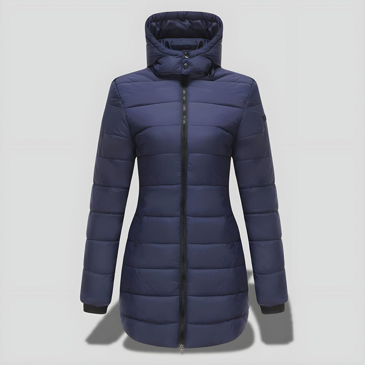 Rikke™ | Elegant Lang Varm Efterårs/Vinterfrakke