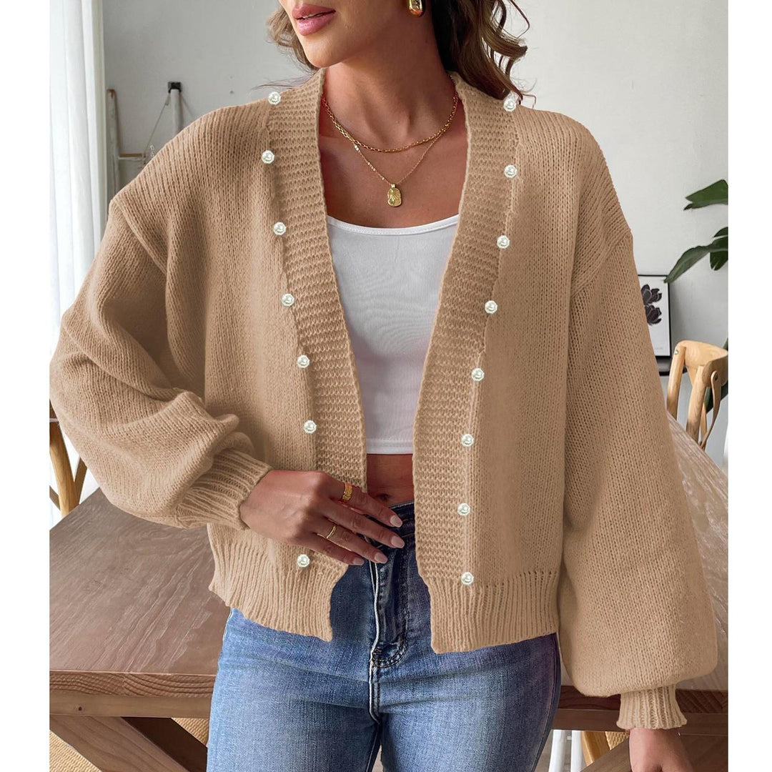Tyra | Løs Sweater med Perlebroderi