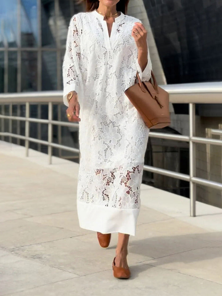 Nanna™ | Blonde Maxi Kjole