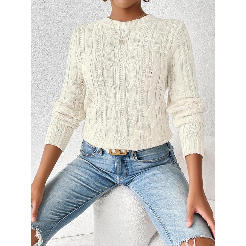 Vibeke | Perlestrikket Sweater