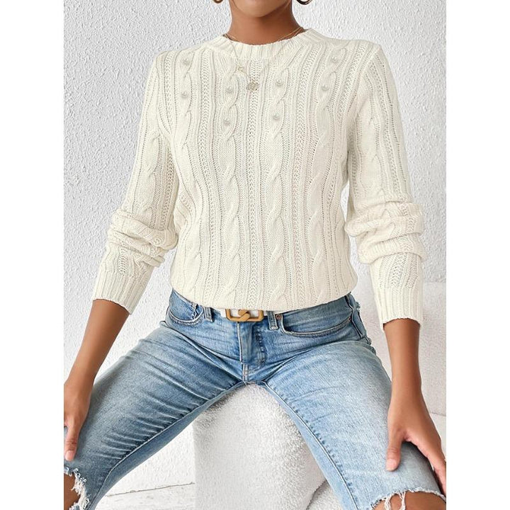 Vibeke | Perlestrikket Sweater