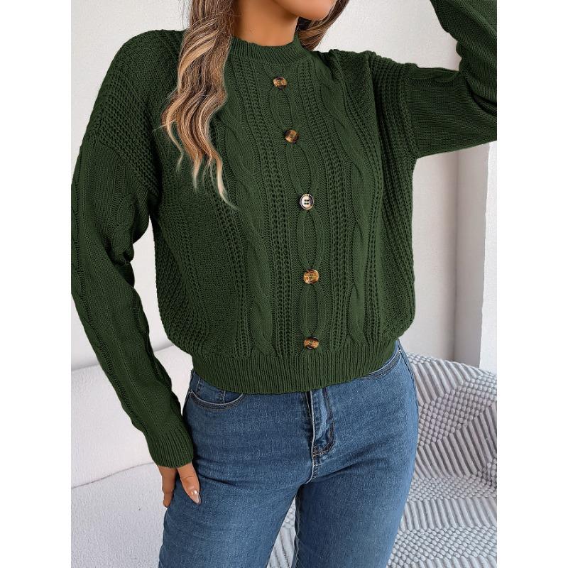 Anine | Strikket Sweater med Knapper