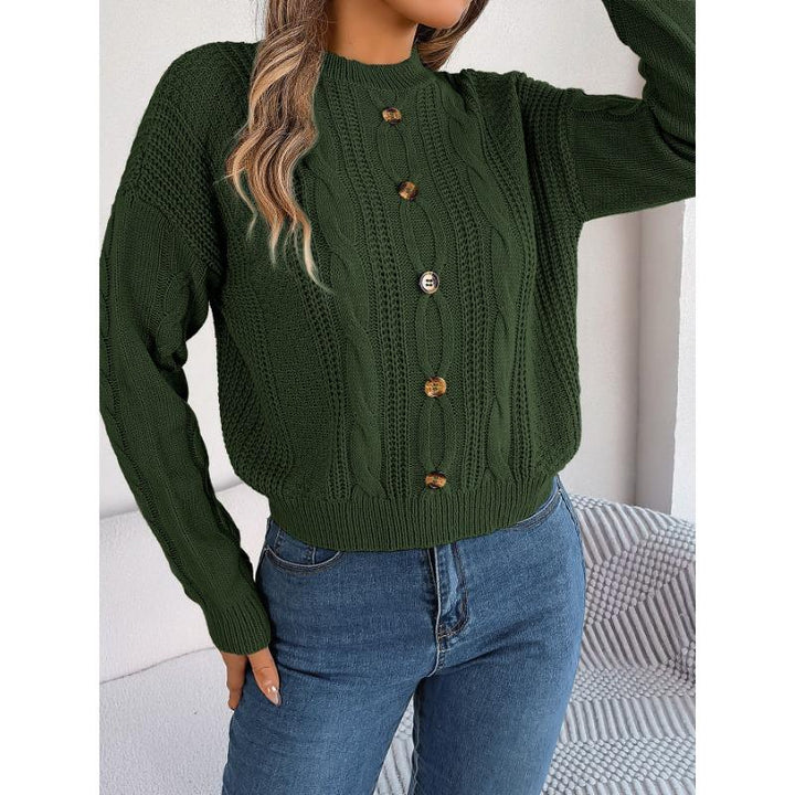 Anine | Strikket Sweater med Knapper