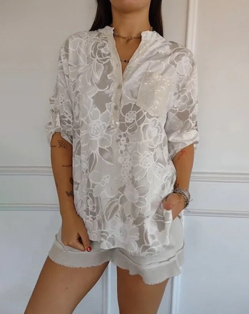 Ebba™ | Bluse med Blomsterprint