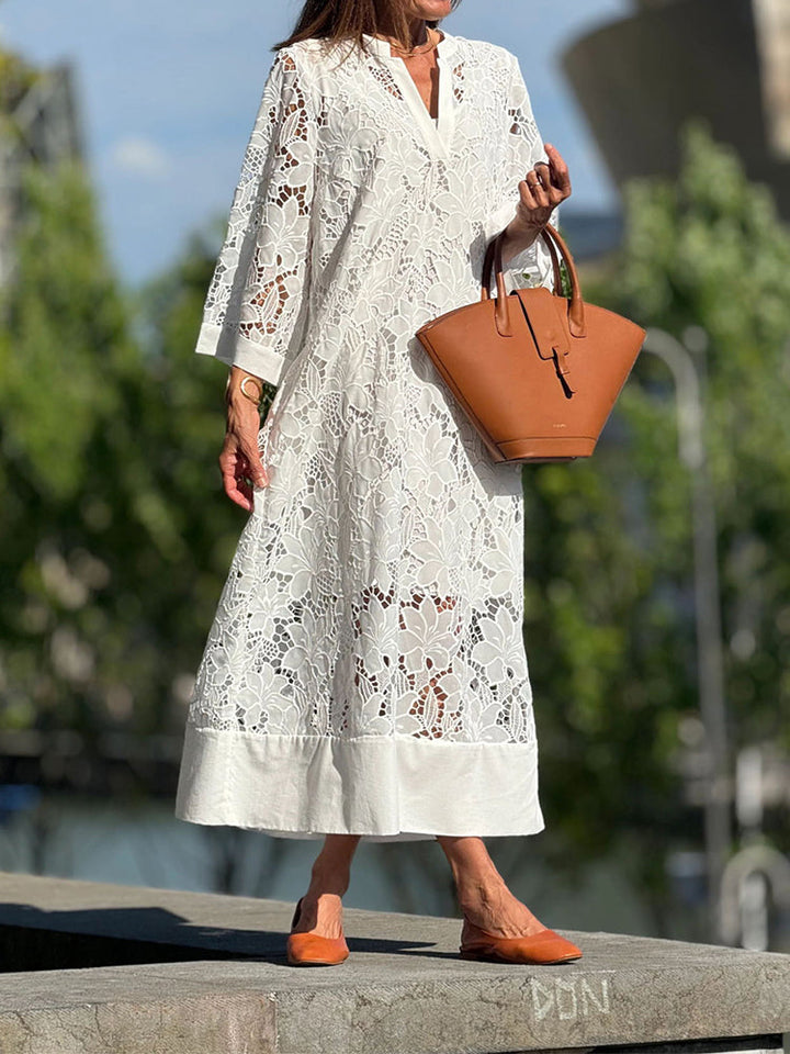 Nanna™ | Blonde Maxi Kjole
