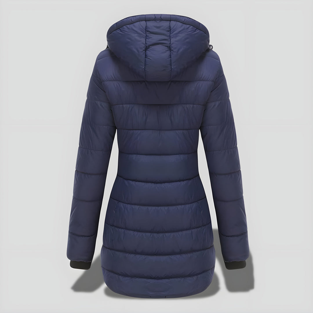 Rikke™ | Elegant Lang Varm Efterårs/Vinterfrakke