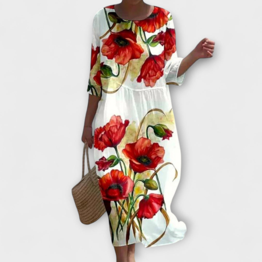 Miranda™ | Stilfuld Blomster Maxi-Kjole