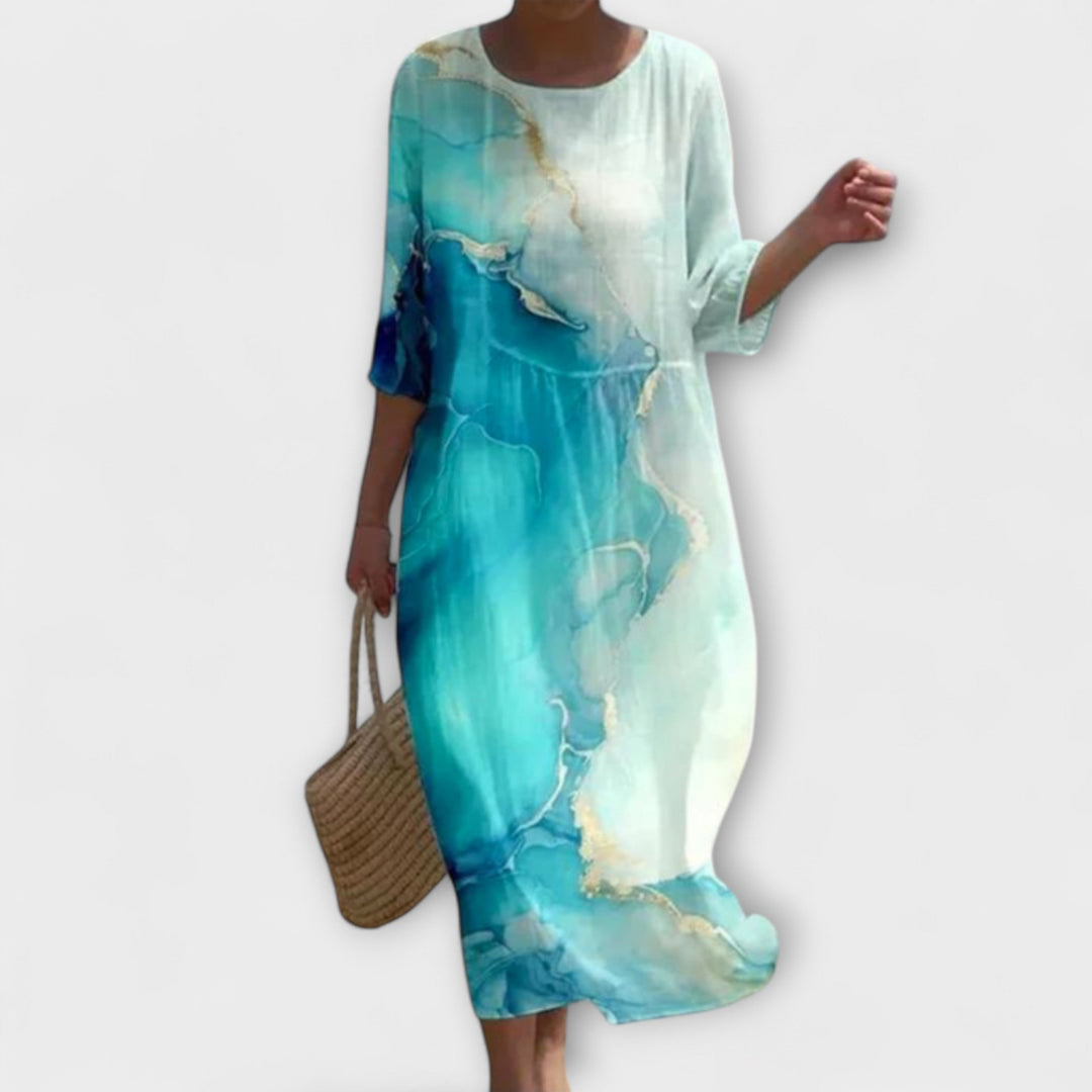 Miranda™ | Stilfuld Blomster Maxi-Kjole