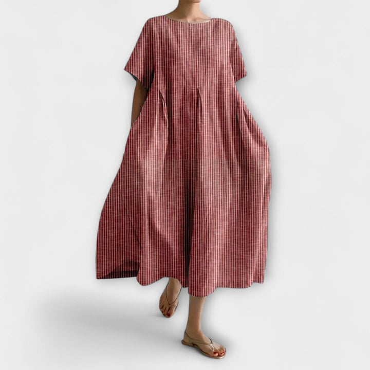 Ida™ | Letvægts Maxi Kjole med Blomsterprint